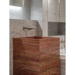 Red Travertine Sinks & Wash Basins -