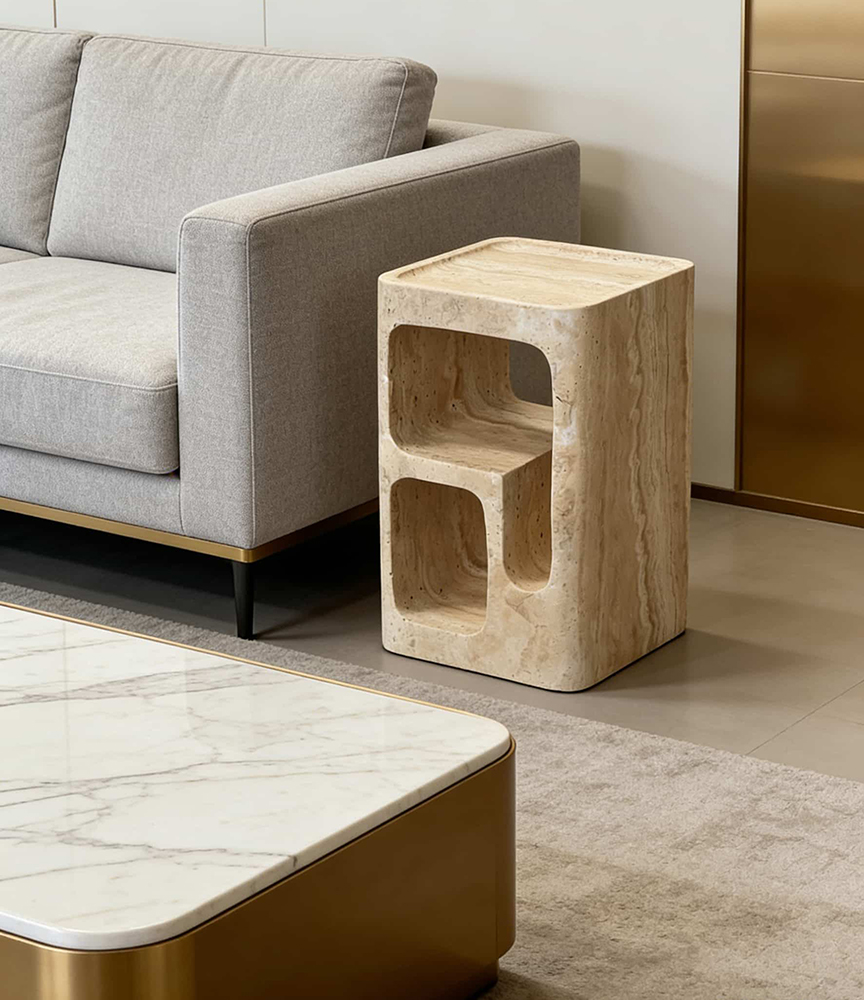 Stone Nightstand