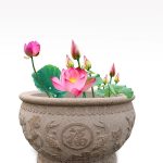 Stone Flower Pot -