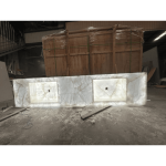 Translucent White Crystal Marble Sink