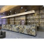 Commercial Space Translucent Granite Backlit Reception Countertop -