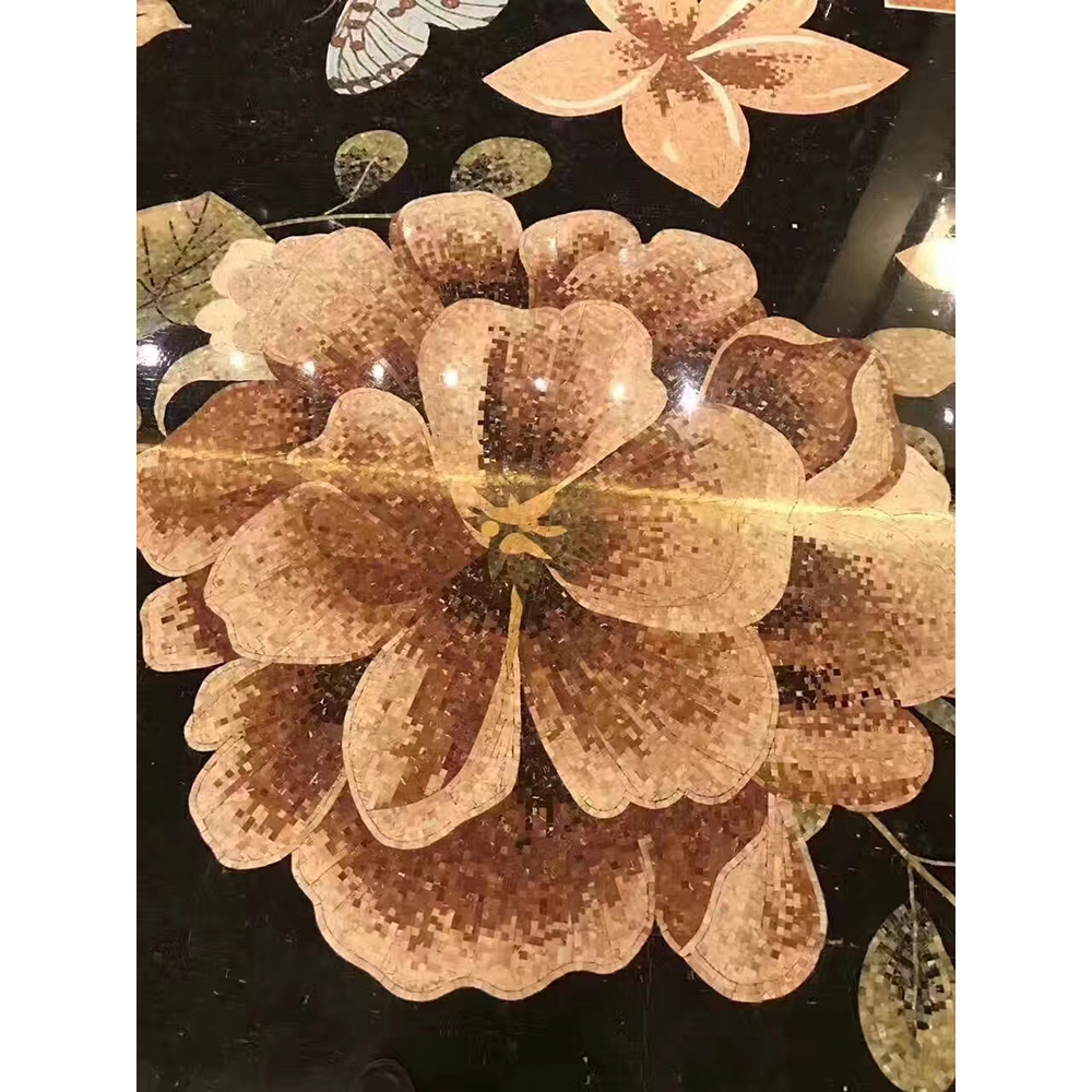 Waterjet Marble Inlay Flooring