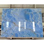 Blue Onyx Translucent Stone For Fireplace And Countertop -