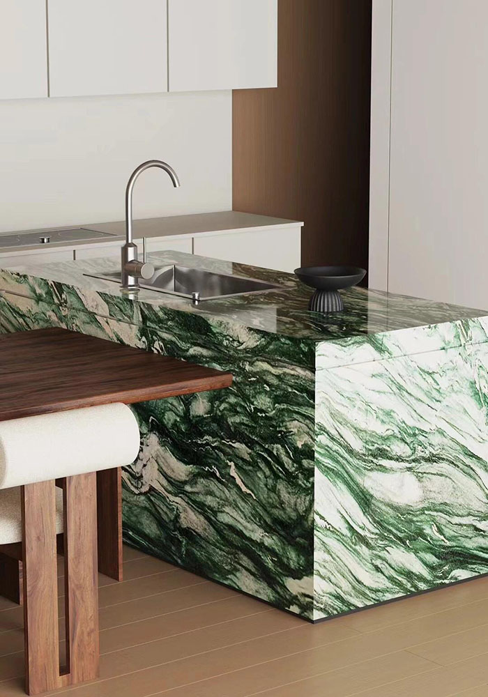 green-granite-kitchen-island