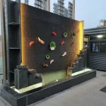 Large Artificial Stone Water Feature Wall | Cascading Fountain | Caron Stone