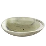 Luxurious Light Green Marble Bathtub In Oval Shape -
