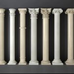 Natural Marble Stone Column -