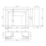 Modern Design Carrara White Marble Fireplace -