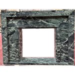 Verde Alpi Green Marble Fireplace Mantel – Modern Stepped Design | CaronStone