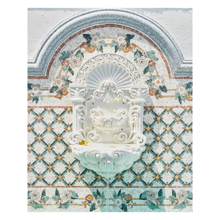 Handmade marble stone mosaic medallion