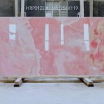 Natural Pink Onyx Slab | Polished Backlit Rose Stone for Wall & Bar – Caron Stone
