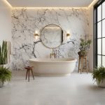 Natural Beige Limestone Bathtub | Hand-Carved Freestanding Stone Soaker – Caron Stone