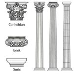 Natural Marble Stone Column -