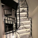 Calacatta Grey Marble Staircases -