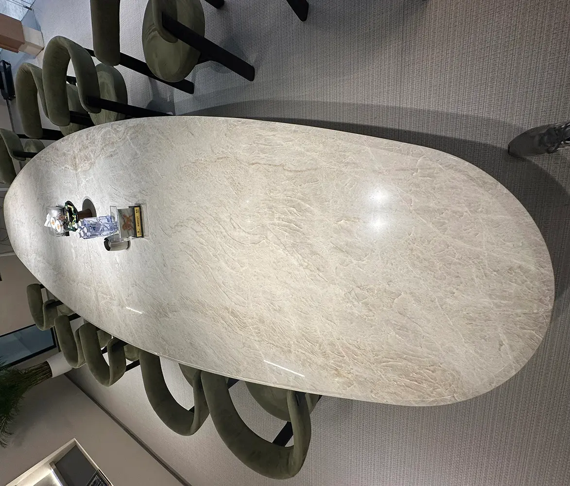 Taj Mahal Quartzite Conference Tables | China Factory Direct | Caron Stone