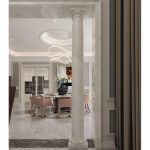 Natural Marble Stone Column -